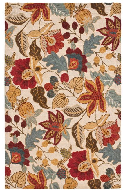 Safavieh BLM863B Blossom Collection Wool Rug W1421 Lamps Plus