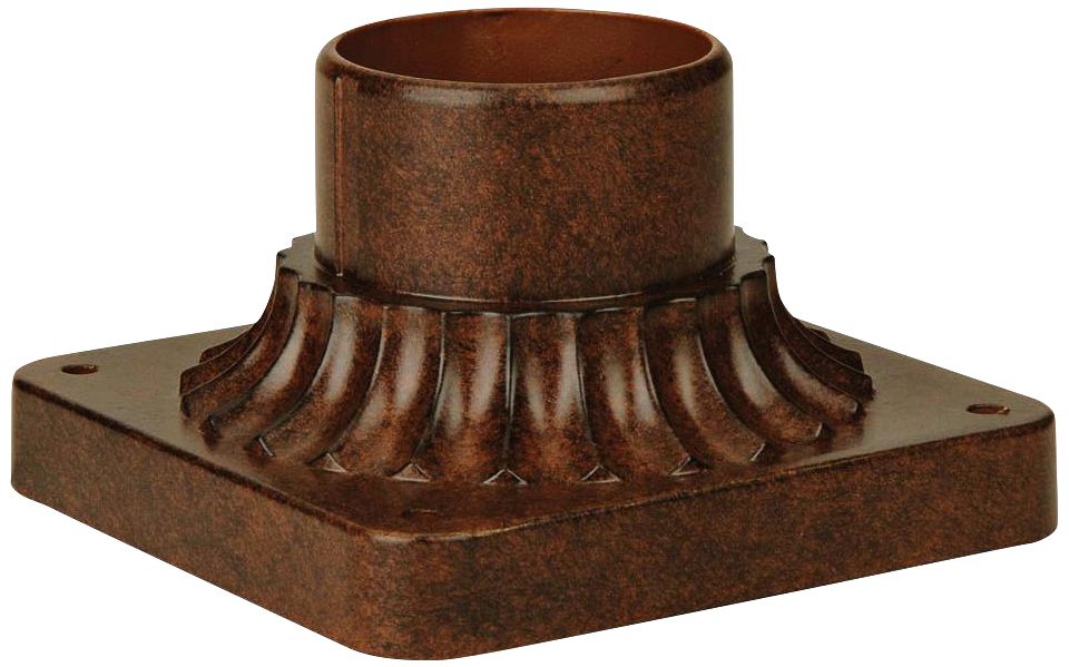 Aged Bronze Outdoor Post Mount Adaptor