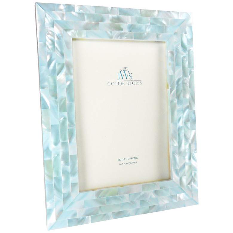 Blue Mother of Pearl 5x7 Frame - #W4967 | Lamps Plus