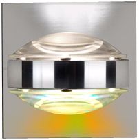 Besa Optos 3 1/2" Wide Chrome Clear and Warm Wall Sconce