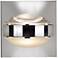 Besa Optos 3 1/2" Wide Chrome Clear and Frost Wall Sconce