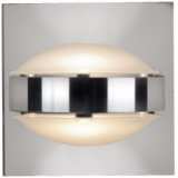 Besa Optos 3 1/2&quot; Wide Chrome Frost and Frost Wall Sconce