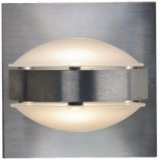 Besa Optos 3 1/2&quot; Wide Aluminum Frost and Frost Wall Sconce