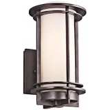 Kichler Pacific Edge 10 1/2&quot; High Bronze Outdoor Wall Sconce