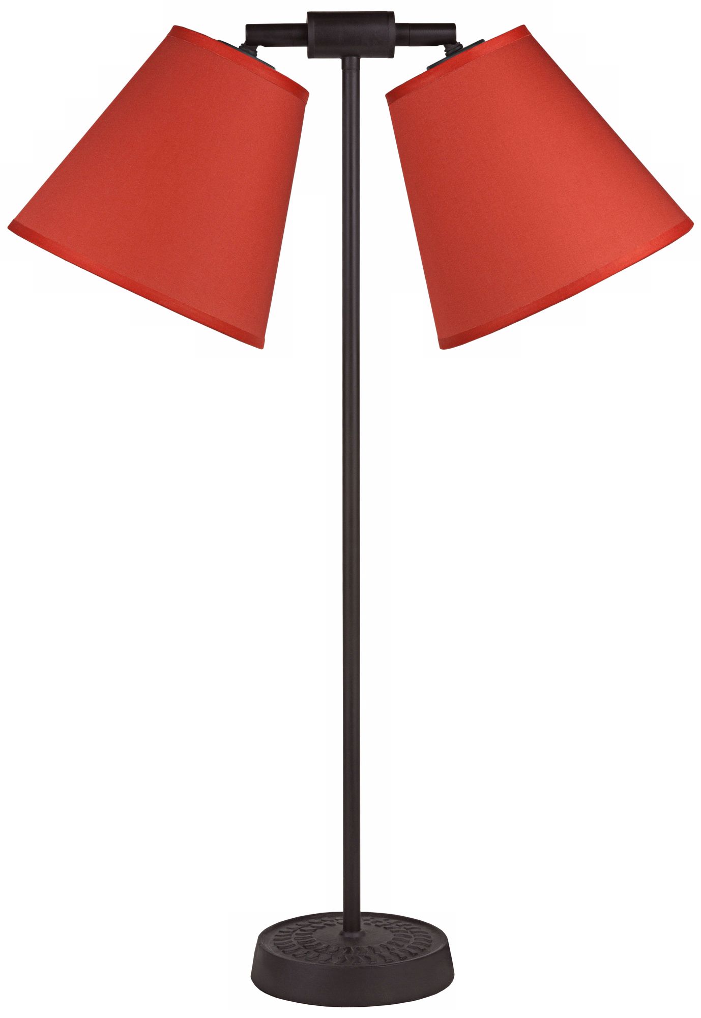 Lights Up! Zoe Twin Burnish Chintz Desk Lamp