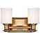 Harbour Point 7 1/4" High 2-Light Liberty Gold Wall Sconce