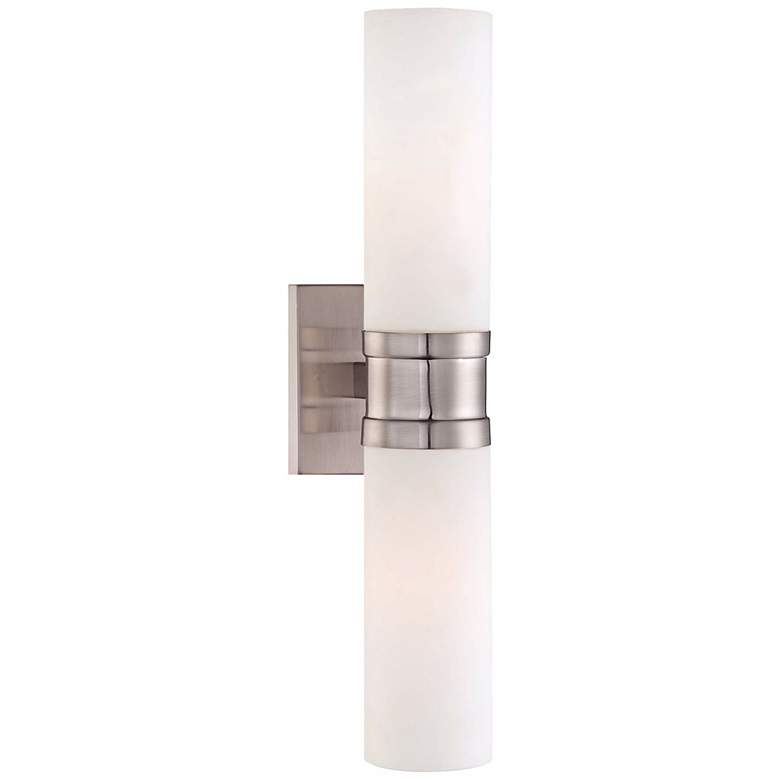 Tube Brushed Nickel 18 1/2&quot; High Minka Wall Sconce