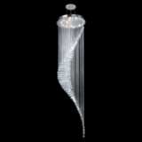 Crystal Rain 28&quot; Wide Silver 11-Light Entry Pendant