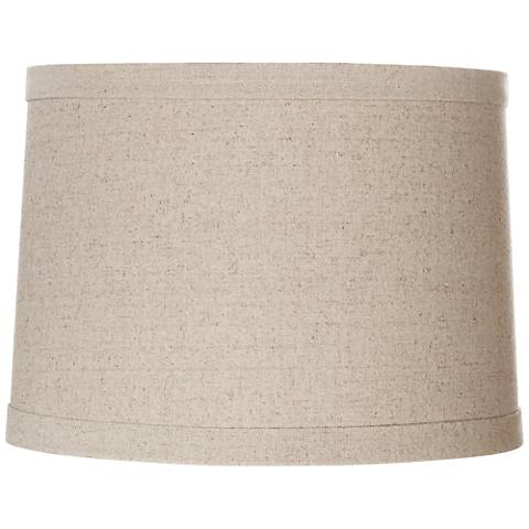 Springcrest Natural Linen Drum Shade 13x14x10 (Spider) - #W8502 | Lamps ...