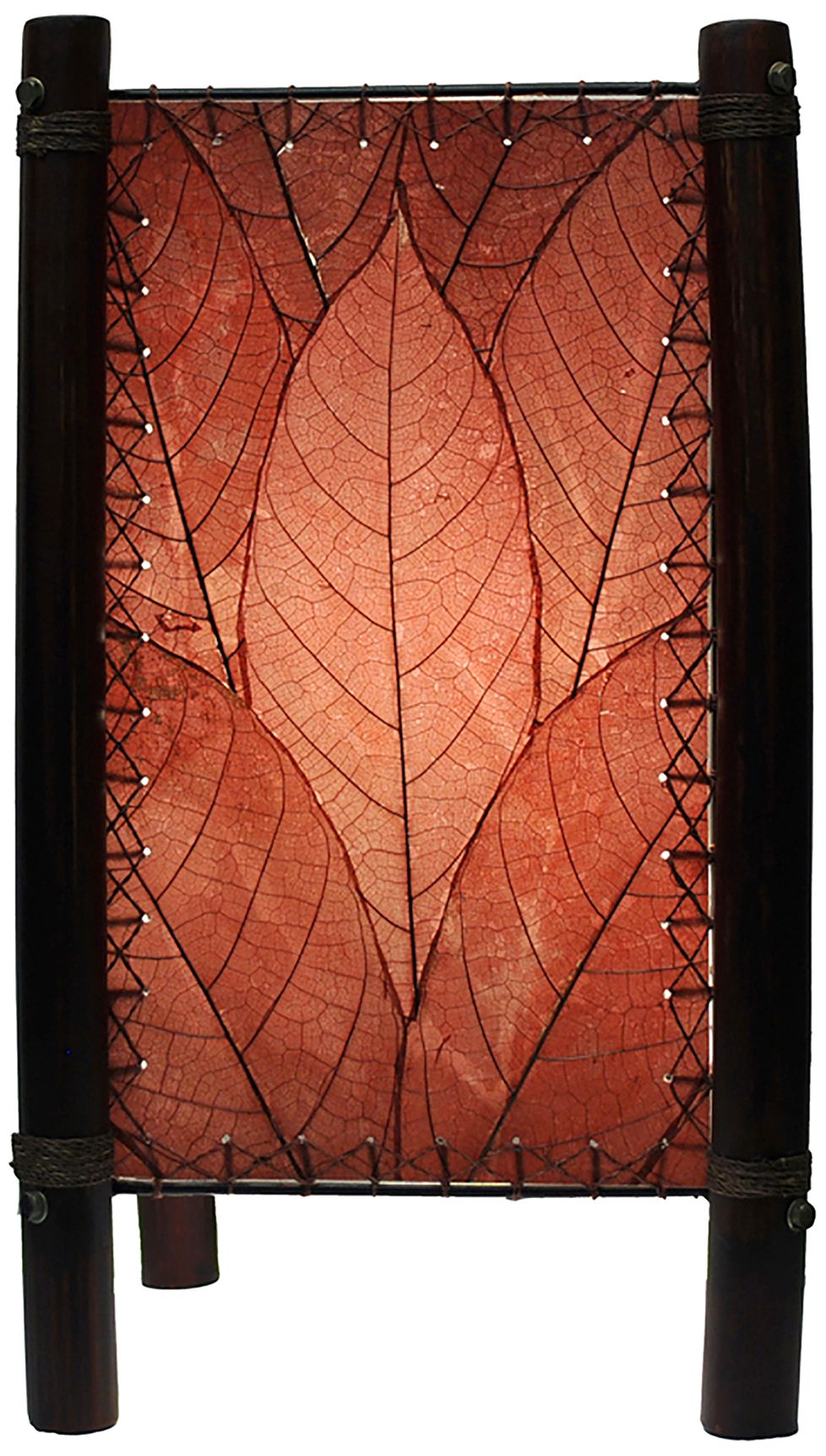 Eangee 15" High Fortune Burgundy Accent Lamp