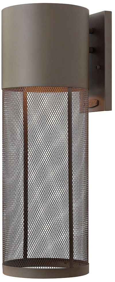 Hinkley Aria Steel Mesh 21 3/4"H Bronze Outdoor Wall Lantern