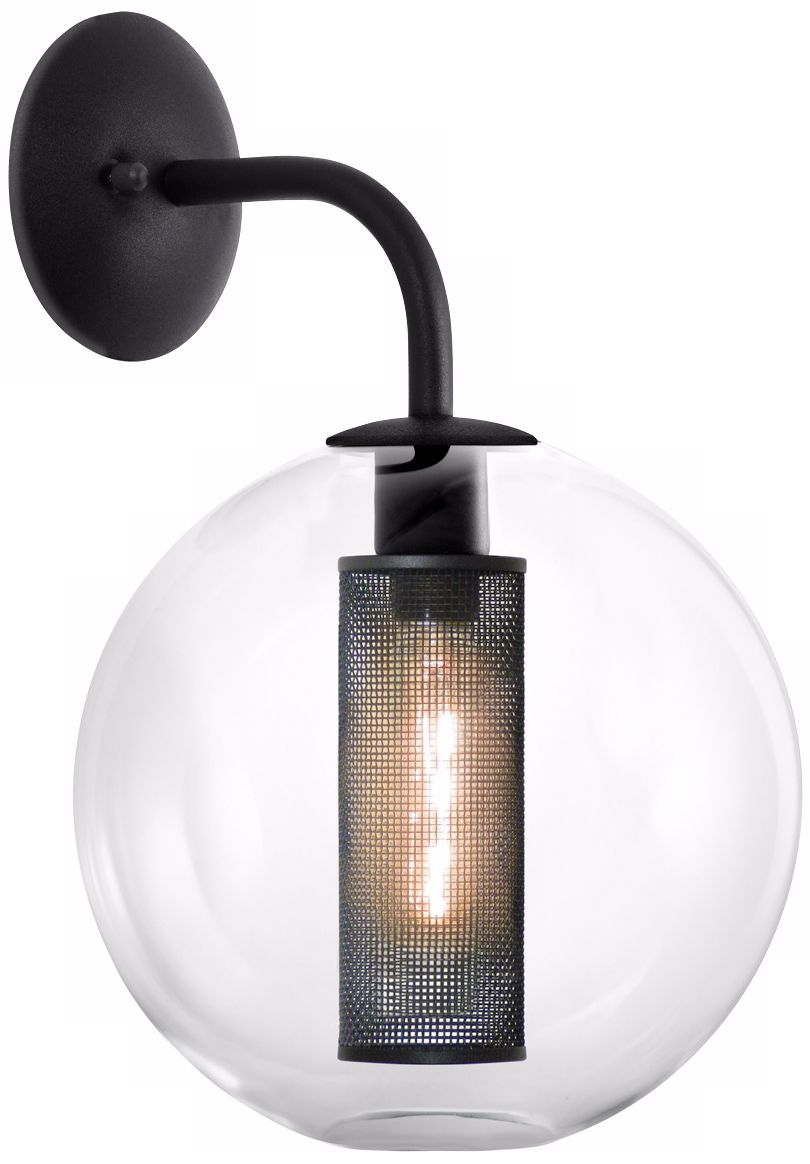 Sonneman Tribeca 12" Wide Textured Black Wall Sconce