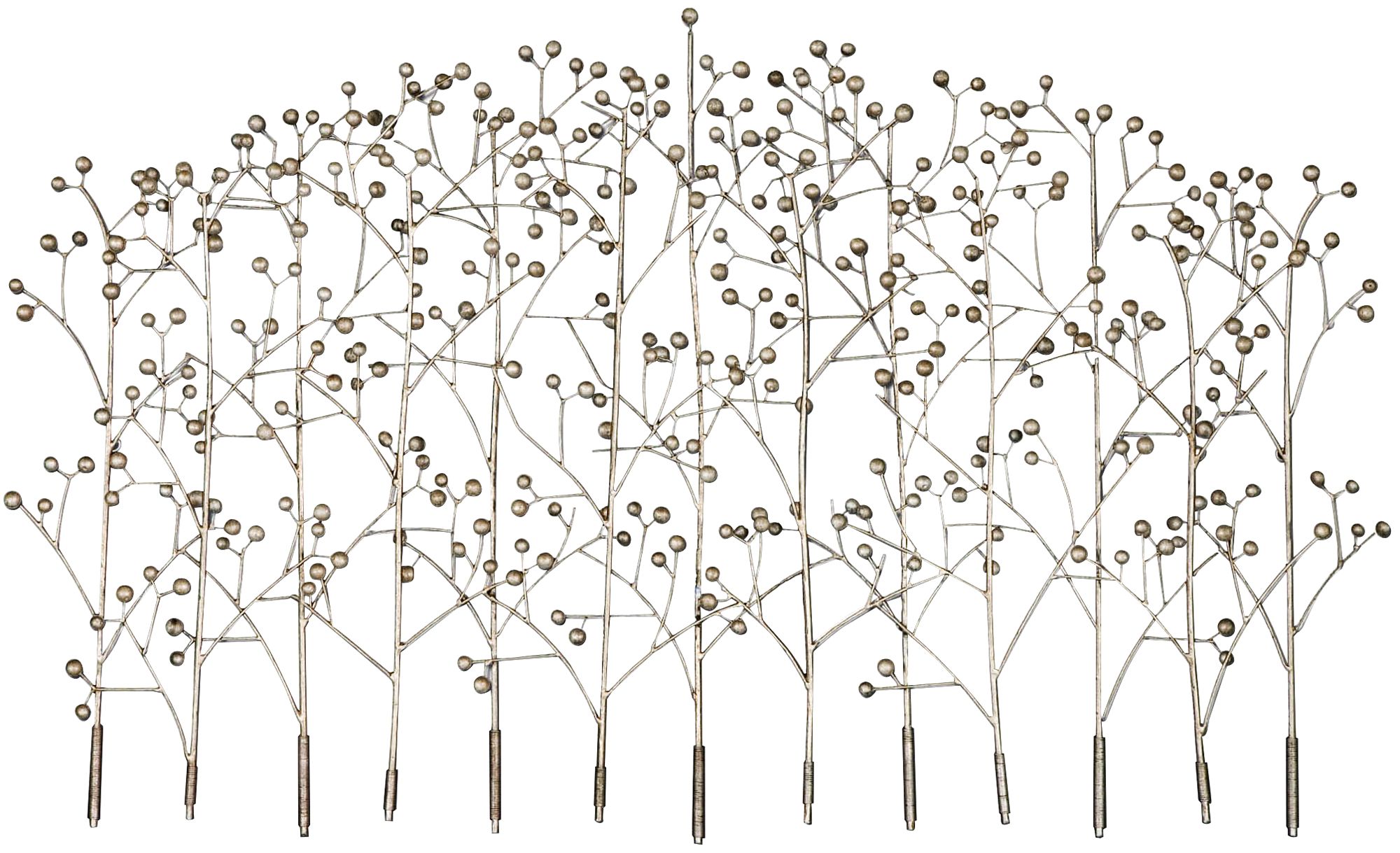 Uttermost Iron Trees 53 1/4" Wide Silver Wall Art