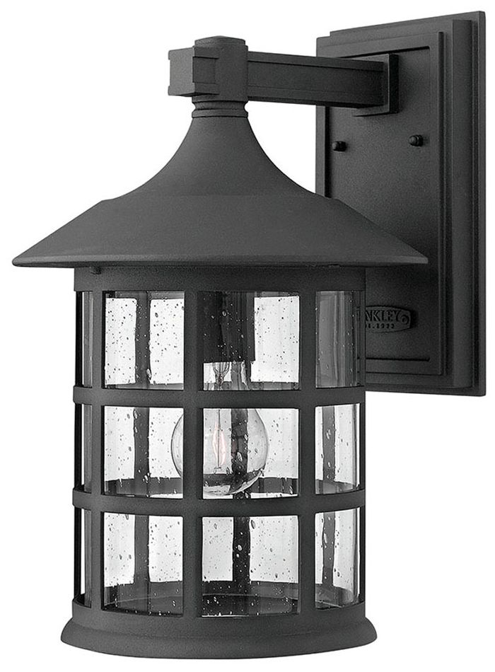 Hinkley Freeport Black 15 1/4" High Outdoor Wall Light