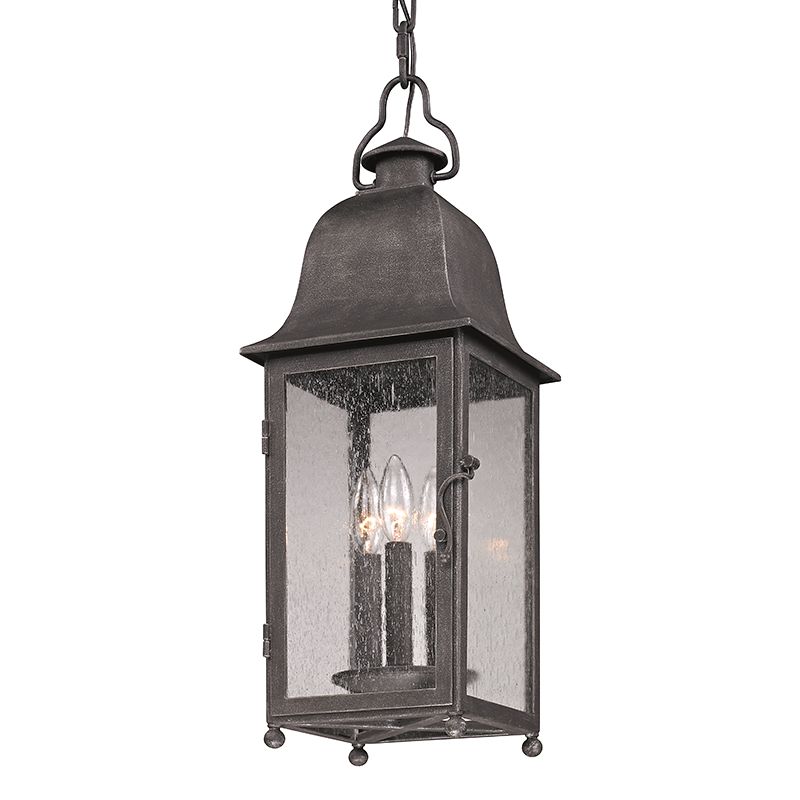 Larchmont 23 1/2" High Aged Pewter Outdoor Hanging Light