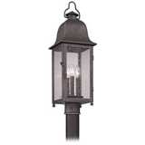 Larchmont 25 1/4&quot; High Aged Pewter Outdoor Post Light