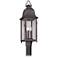 Larchmont 25 1/4" High Aged Pewter Outdoor Post Light