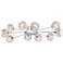 Possini Euro Wired 38" Wide Glass and Chrome Ceiling Light