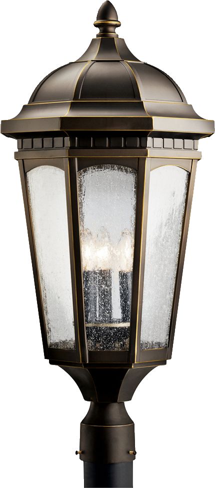 Kichler Courtyard 27" High Bronze Outdoor Post Light X1169 Lamps Plus
