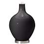 Tricorn Black Double Sheer Silver Shade Ovo Table Lamp