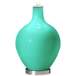 Turquoise Black Shade Ovo Table Lamp