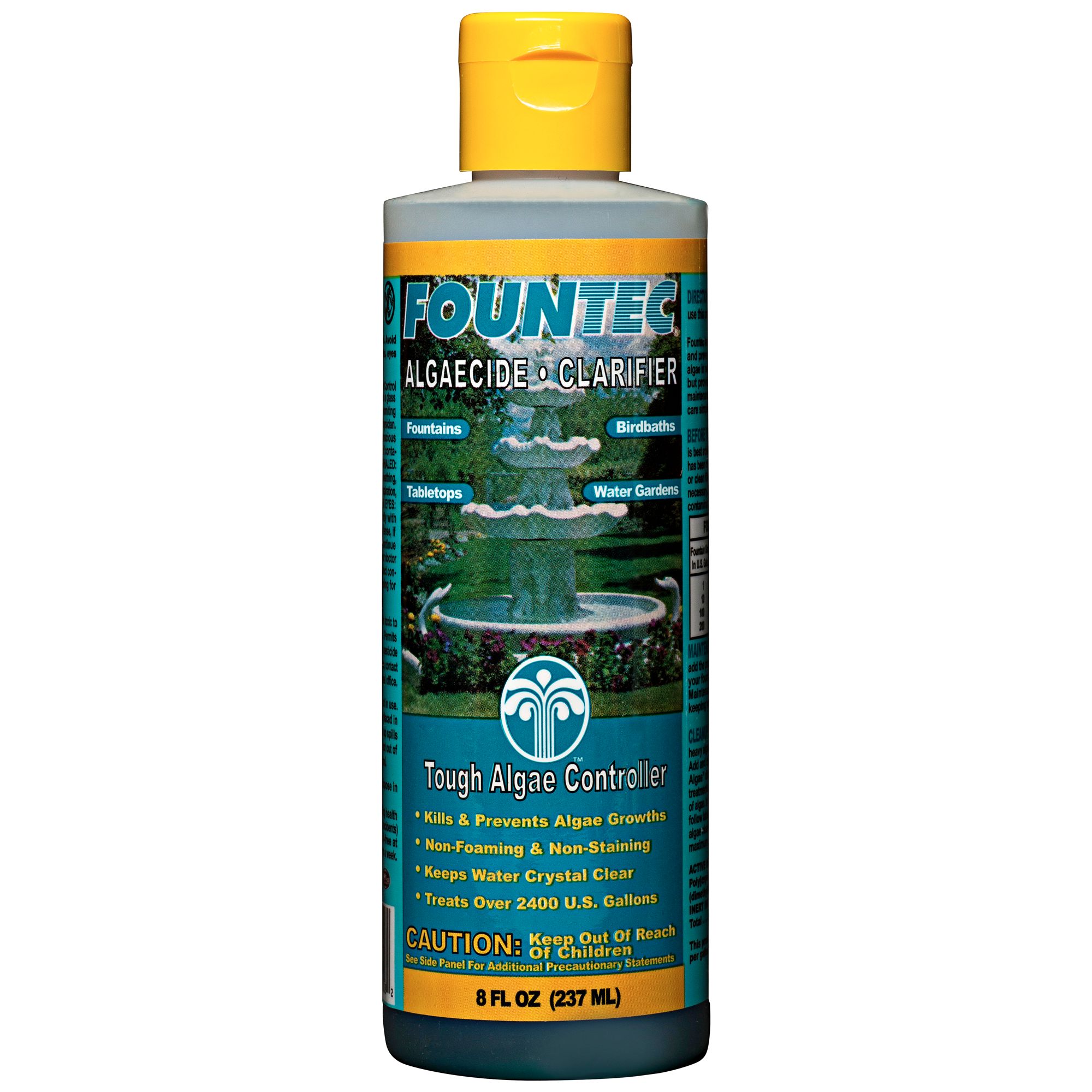 Fountec Fountain Water Algaecide and Clarifier 8Ounce Size X2225