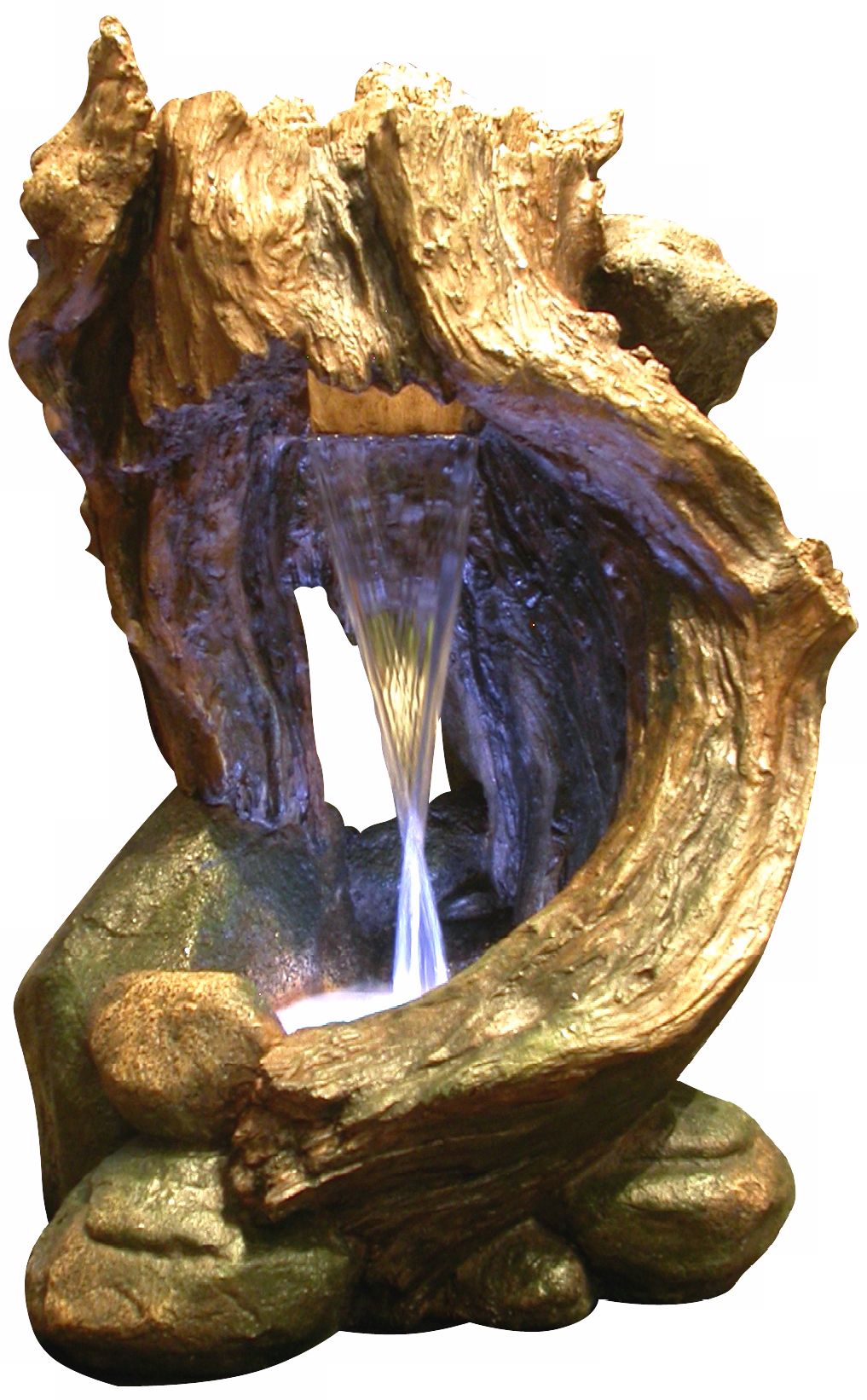 Rainforest 22" High Stone and Rock Finish Waterfall Fountain