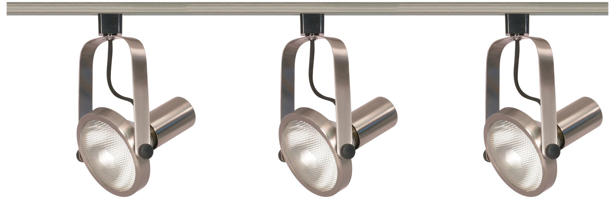 Nuvo 3-Light Brushed Nickel PAR30 Gimbal Ring Track Kit