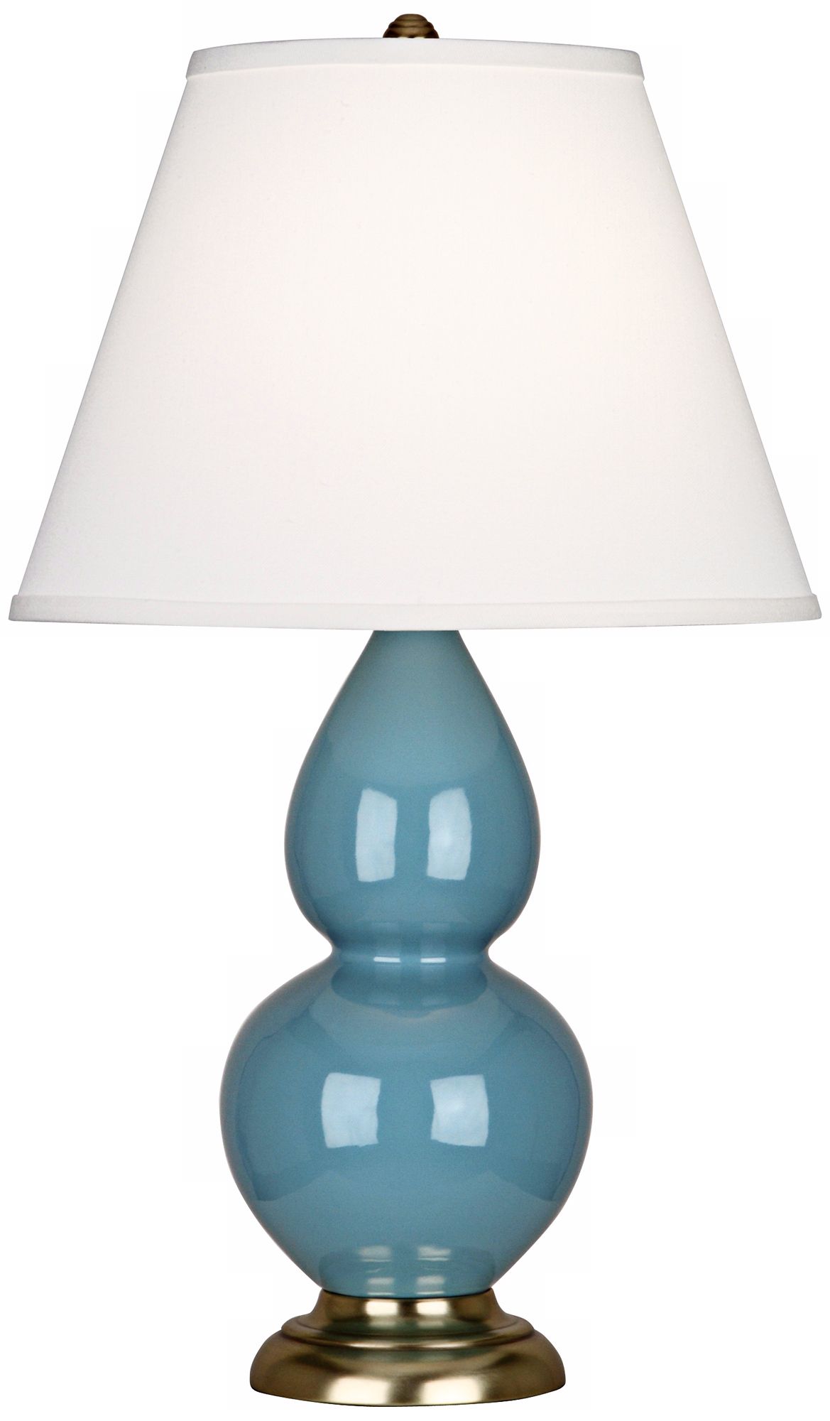 Robert Abbey 22 3/4" Steel Blue Ceramic/Brass Table Lamp