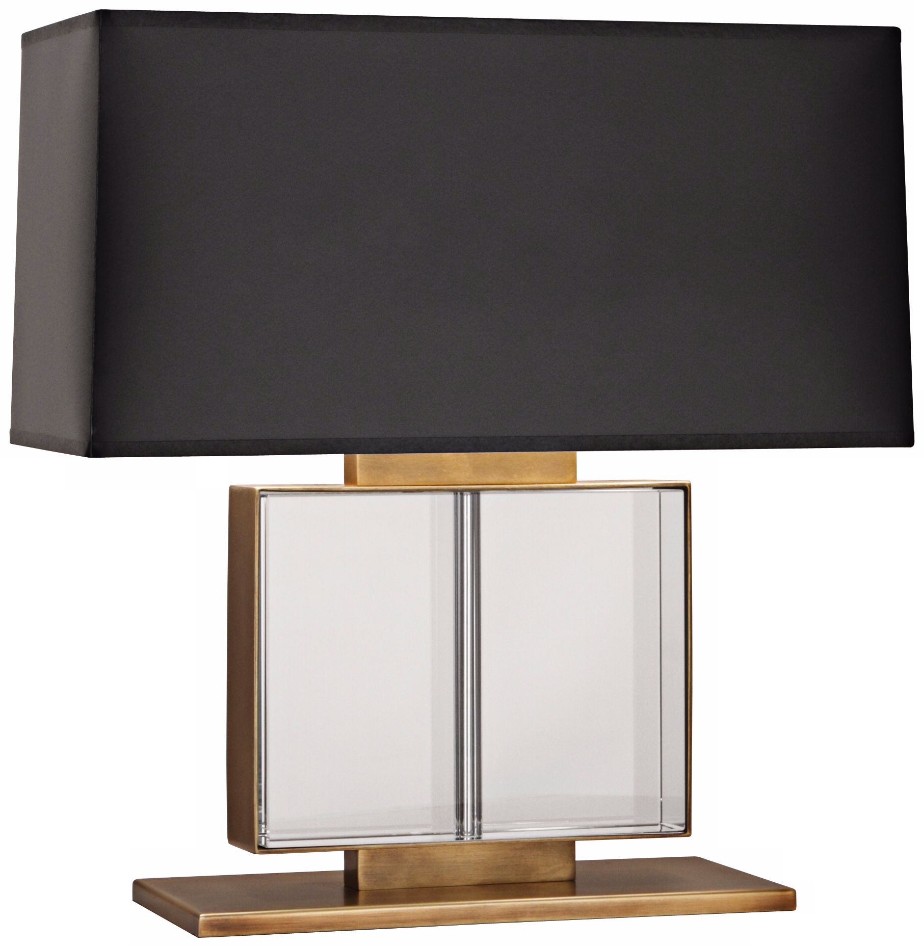 Robert Abbey Sloan 19 1/4" high Wide Brass Accent Table Lamp