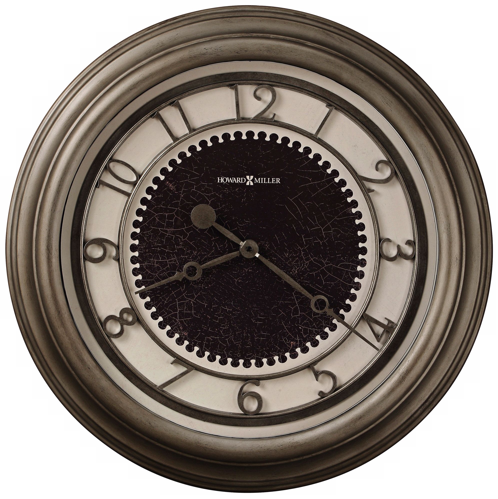 Howard Miller Kennesaw 25 1/2" Antique Nickel Wall Clock