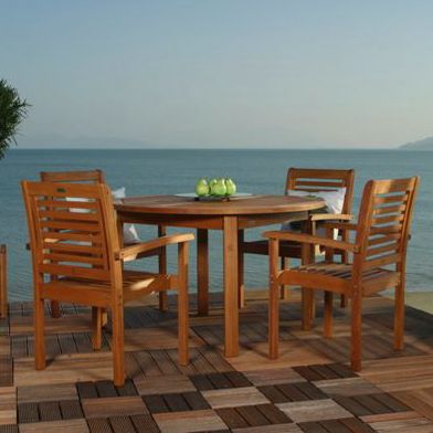 Forli Round 5-Piece Outdoor Dining Set