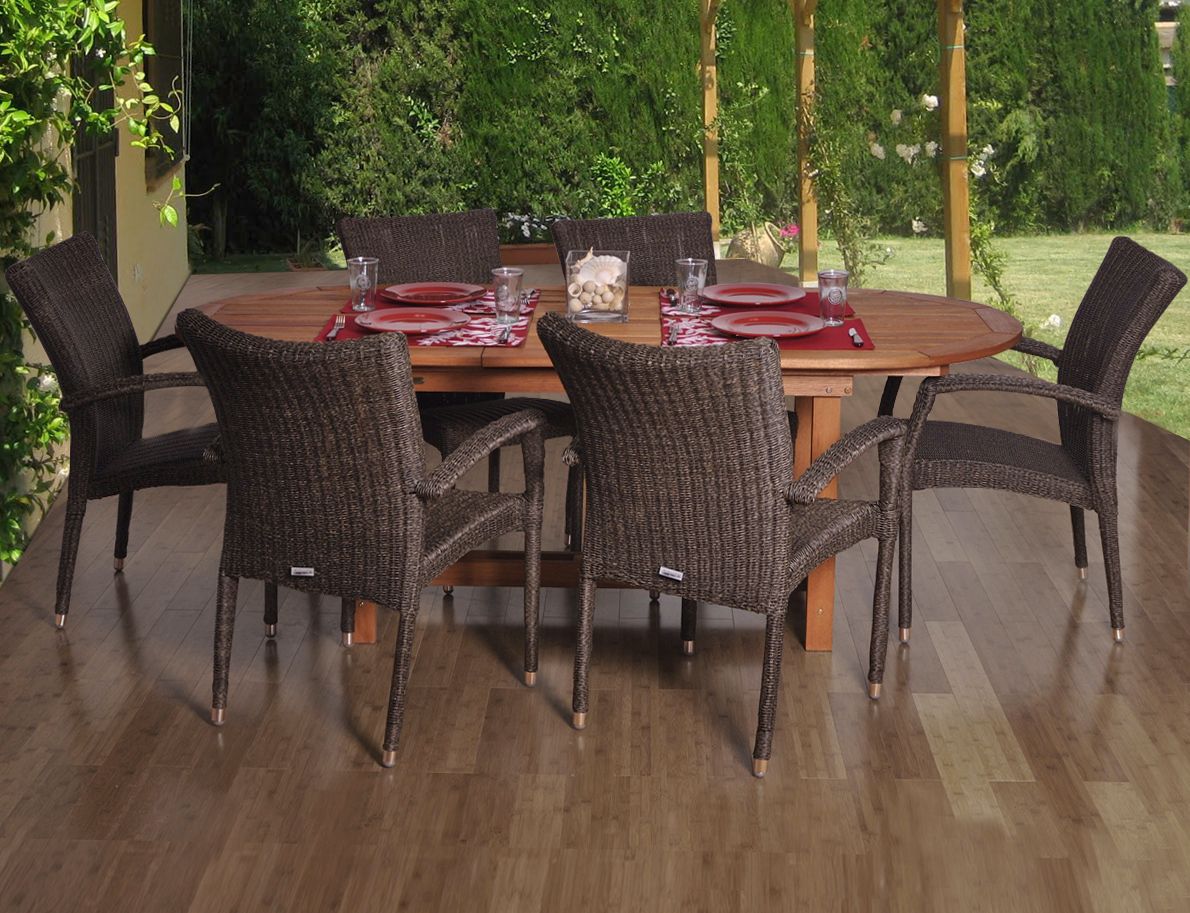 Santa Fe Deluxe Extendable 7-Piece Patio Dining Set