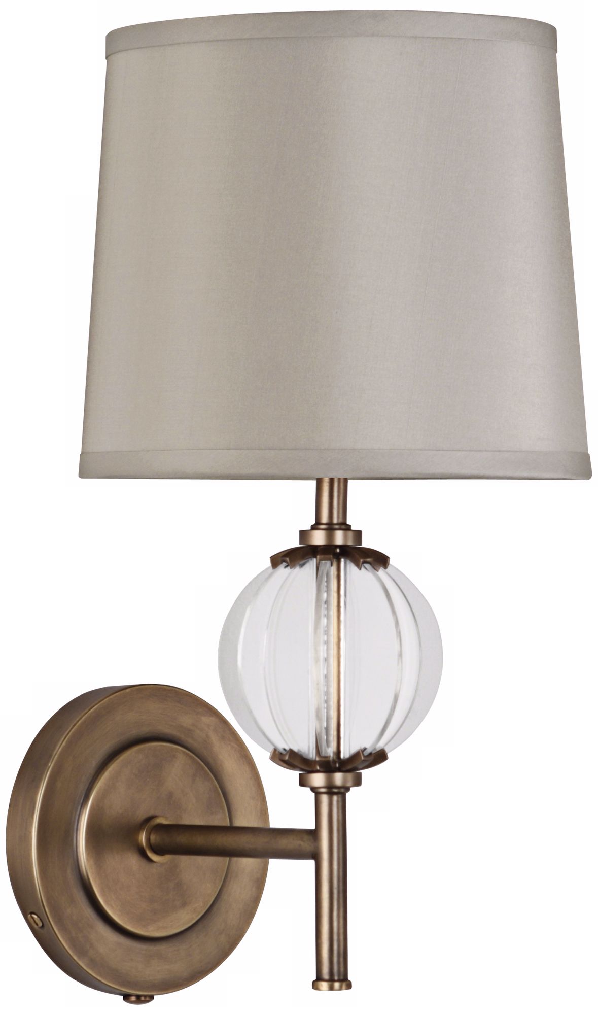 Robert Abbey Latitude 15 1/2"H Aged Brass Wall Lamp
