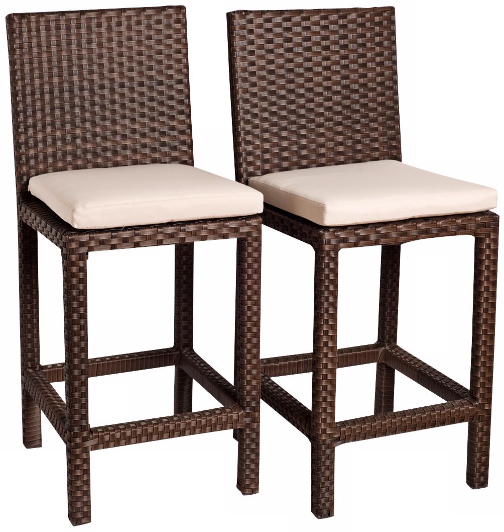 Poitiers 25 1 2 High Aluminum Set Of 2 Outdoor Barstools X6409