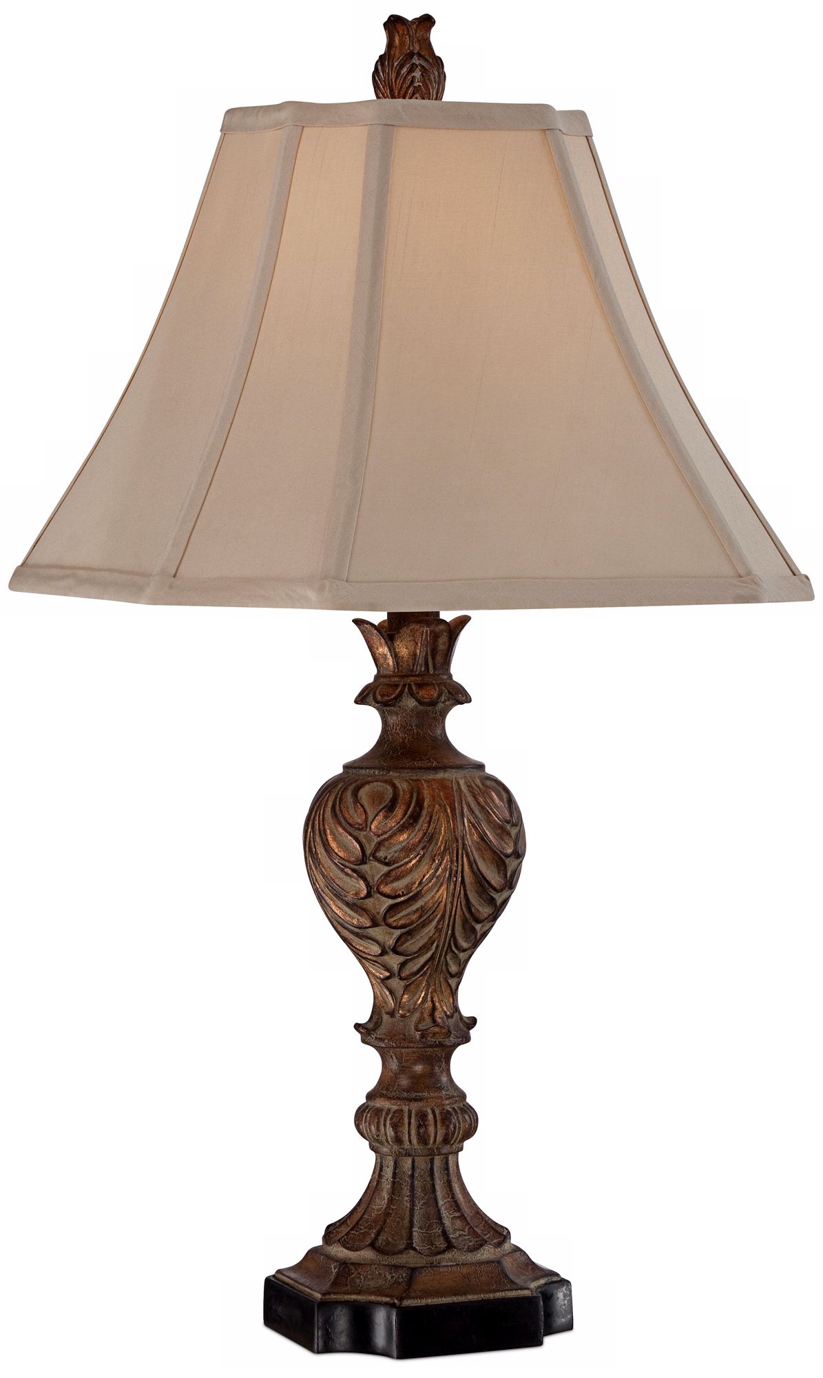 Regio Carved Brown Table Lamp X6609 Lamps Plus