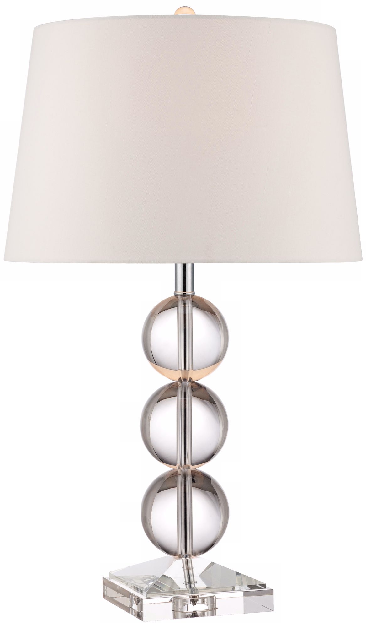 crystal globe table lamp