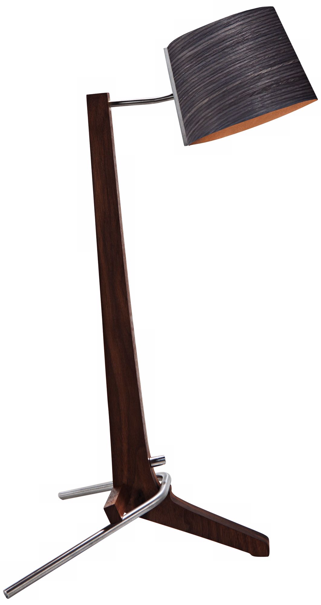 Cerno Silva Black Walnut and Ebony LED Table Lamp
