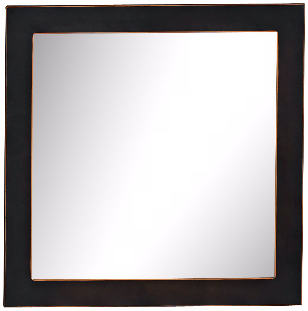 Port 68 Drake Bronze 19" Square Wall Mirror