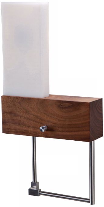 Cerno Cubo Left-Hand Plug-In 9" Wide LED Wall Sconce