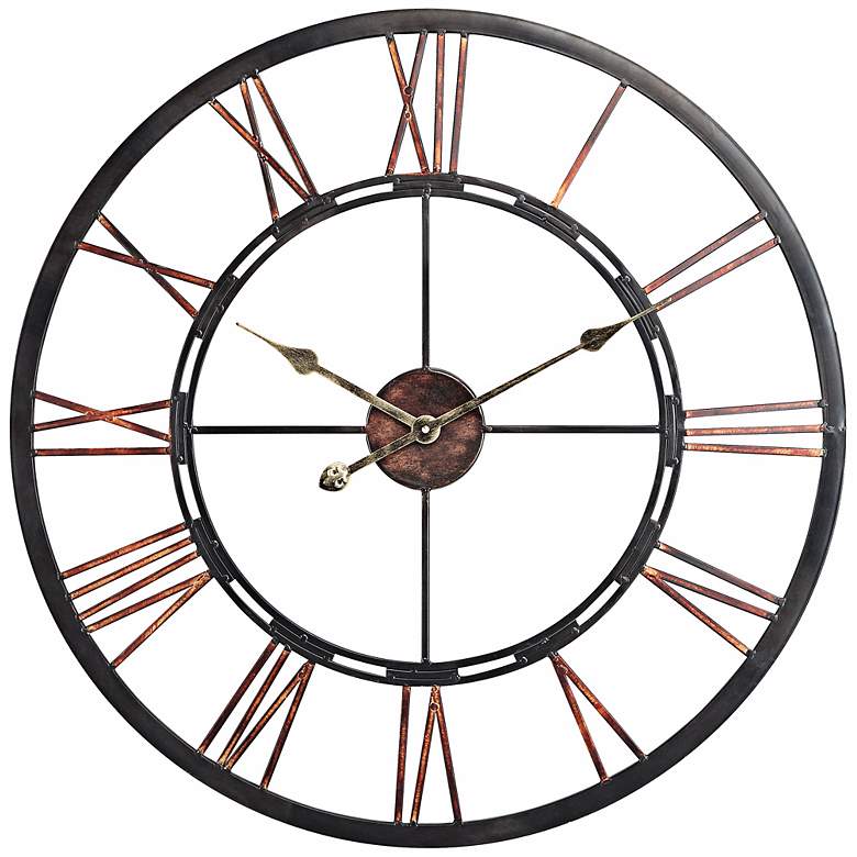 Image 1 Cooper Classics Mallory 27 1/2" Wide Copper Wall Clock