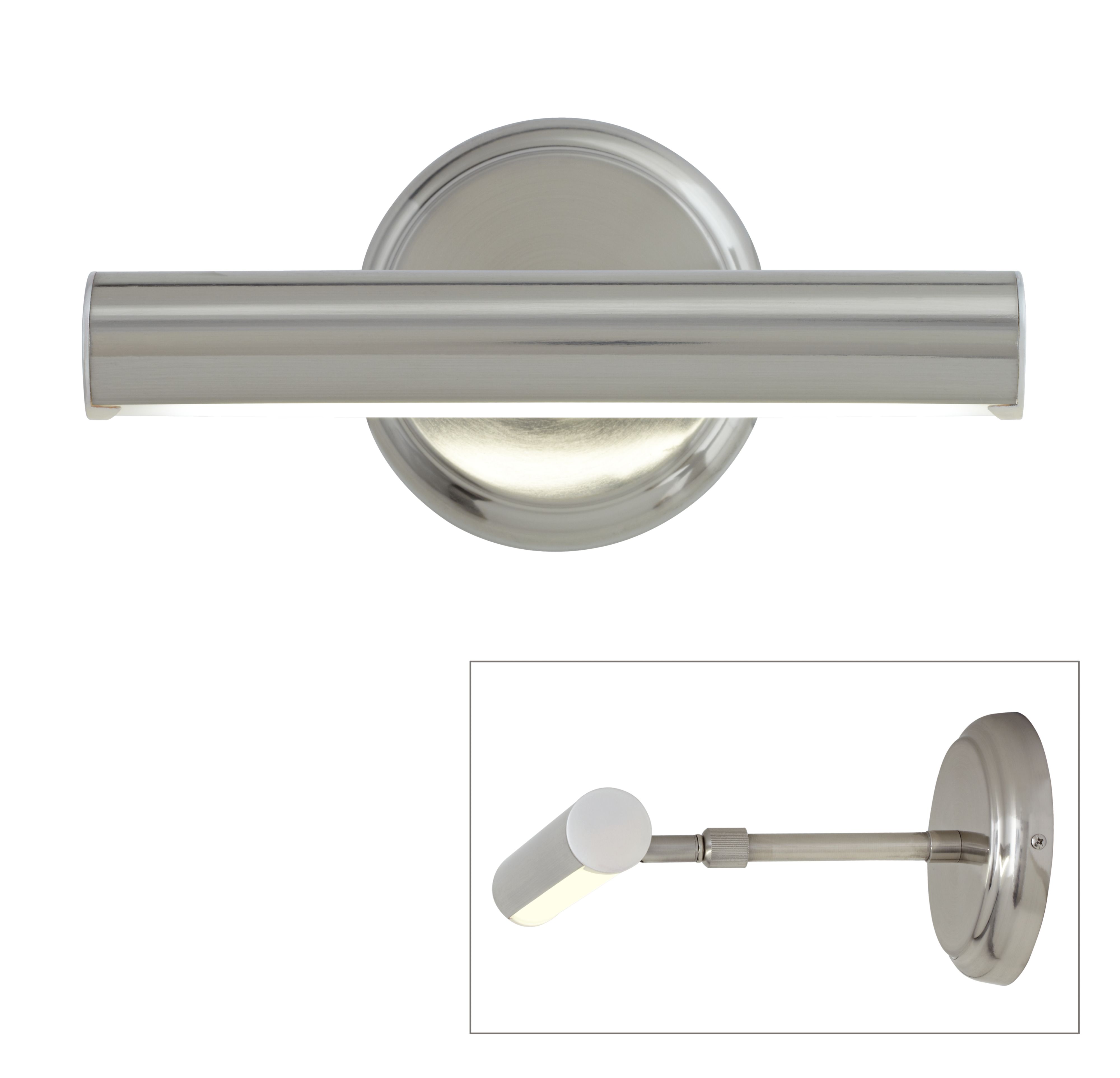 Artista 9 1/2" Wide Brushed Nickel LED Picture Light