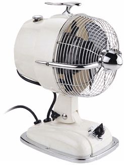 9 1/2" Wide Urbanjet Milky Ivory Table Fan
