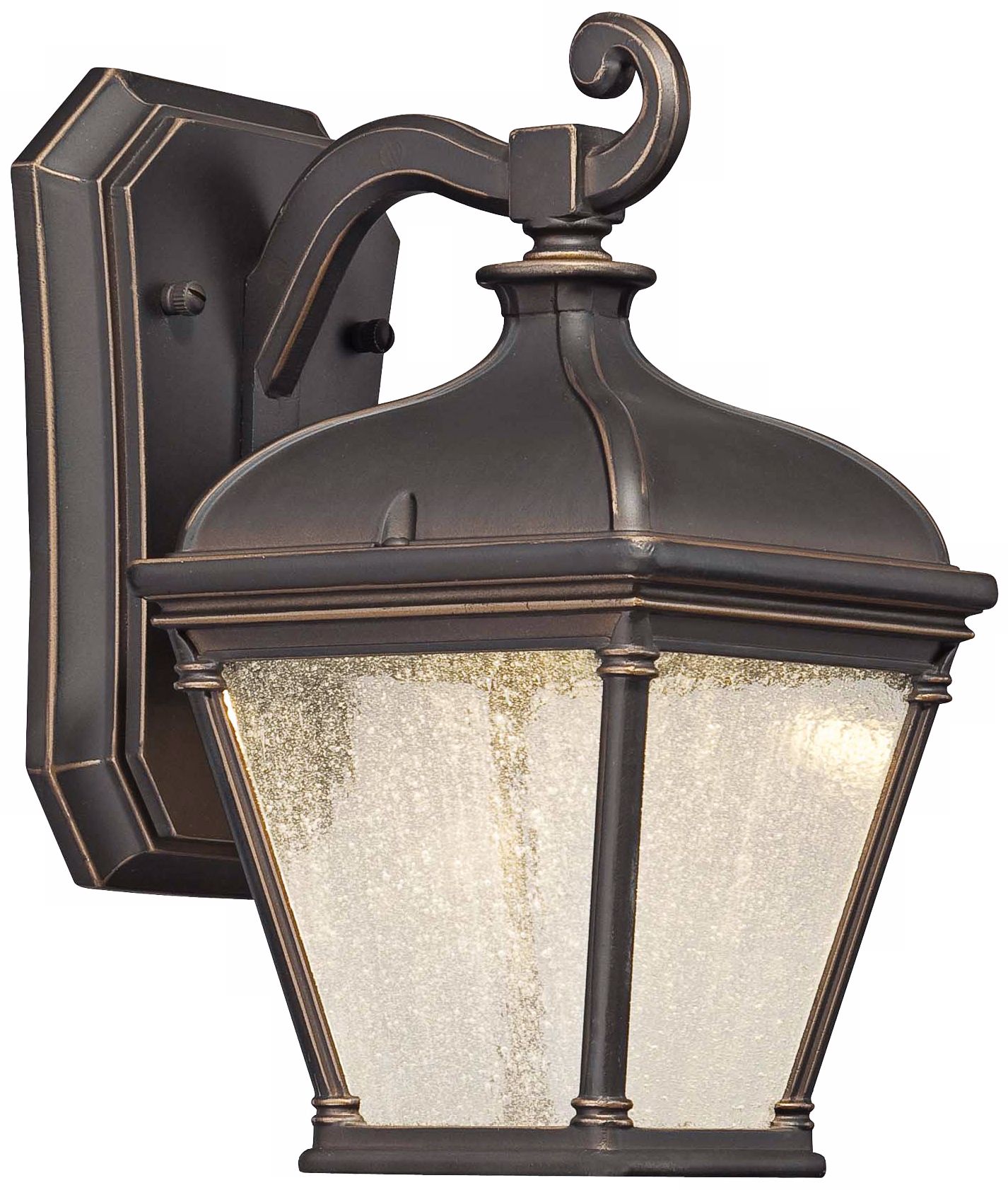 Lauriston Manor 10" High Bronze LED Outdoor Wall Light