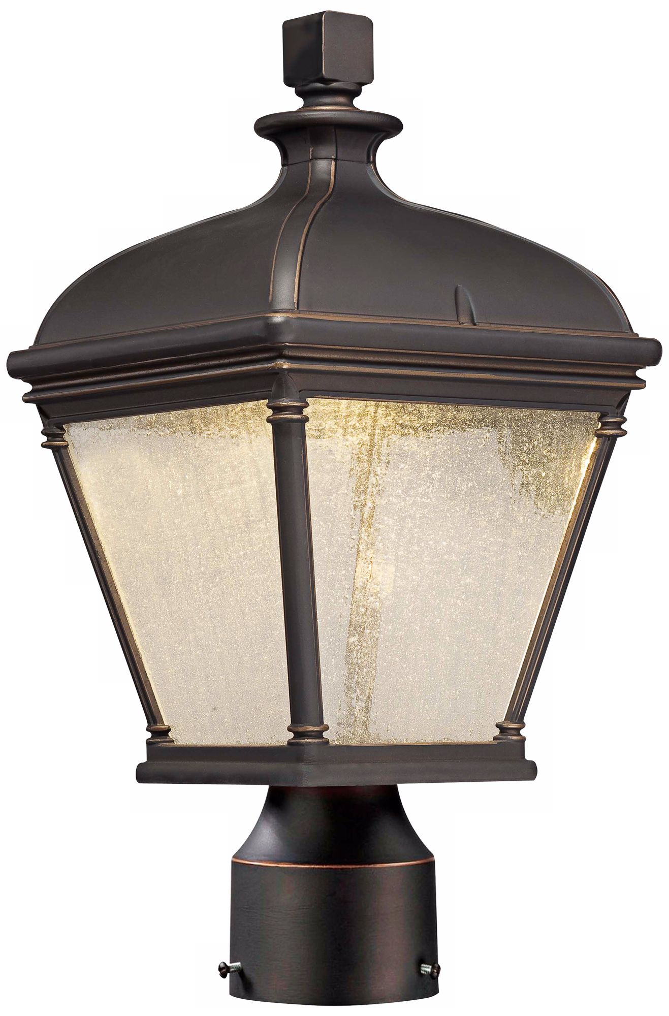 Lauriston Manor 15" High Bronze LED Outdoor Post Light