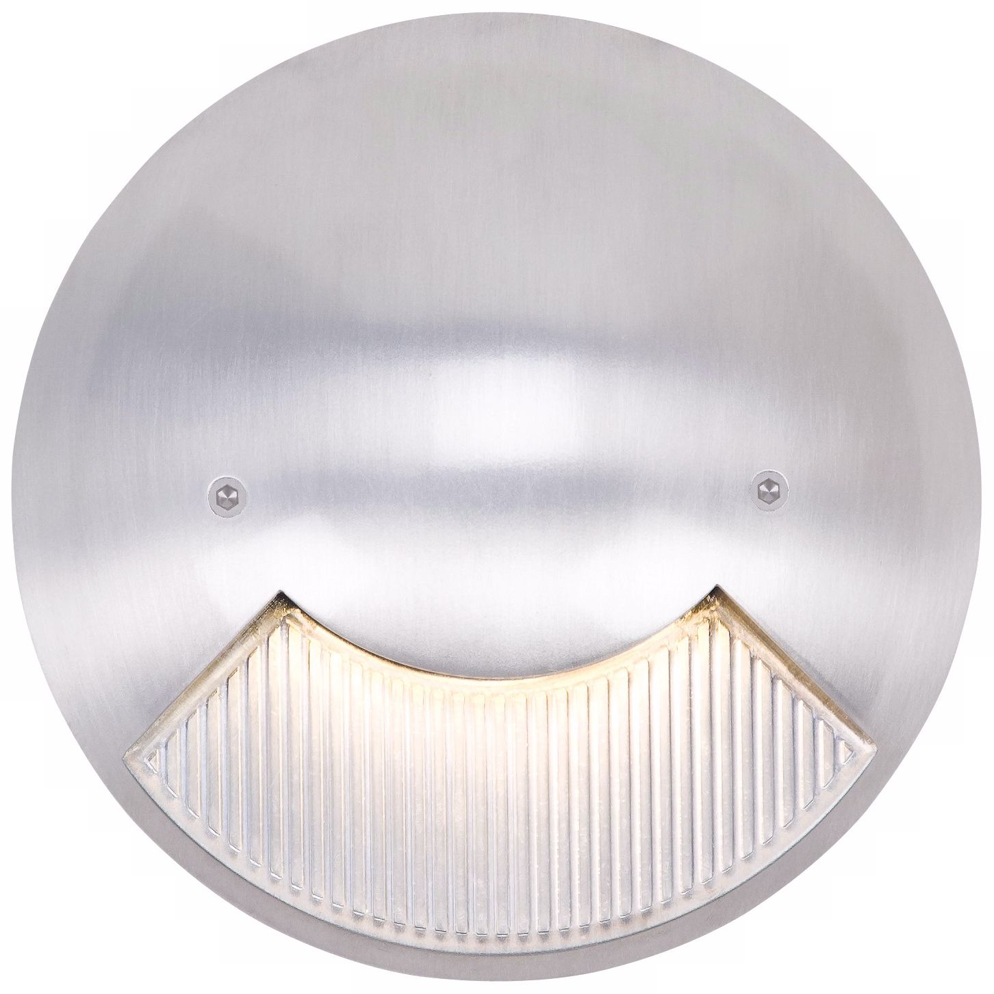 Matte White 6" Wide LED Round Outdoor Step Light Y1161 Lamps Plus
