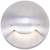Matte White 6" Wide LED Round Outdoor Step Light