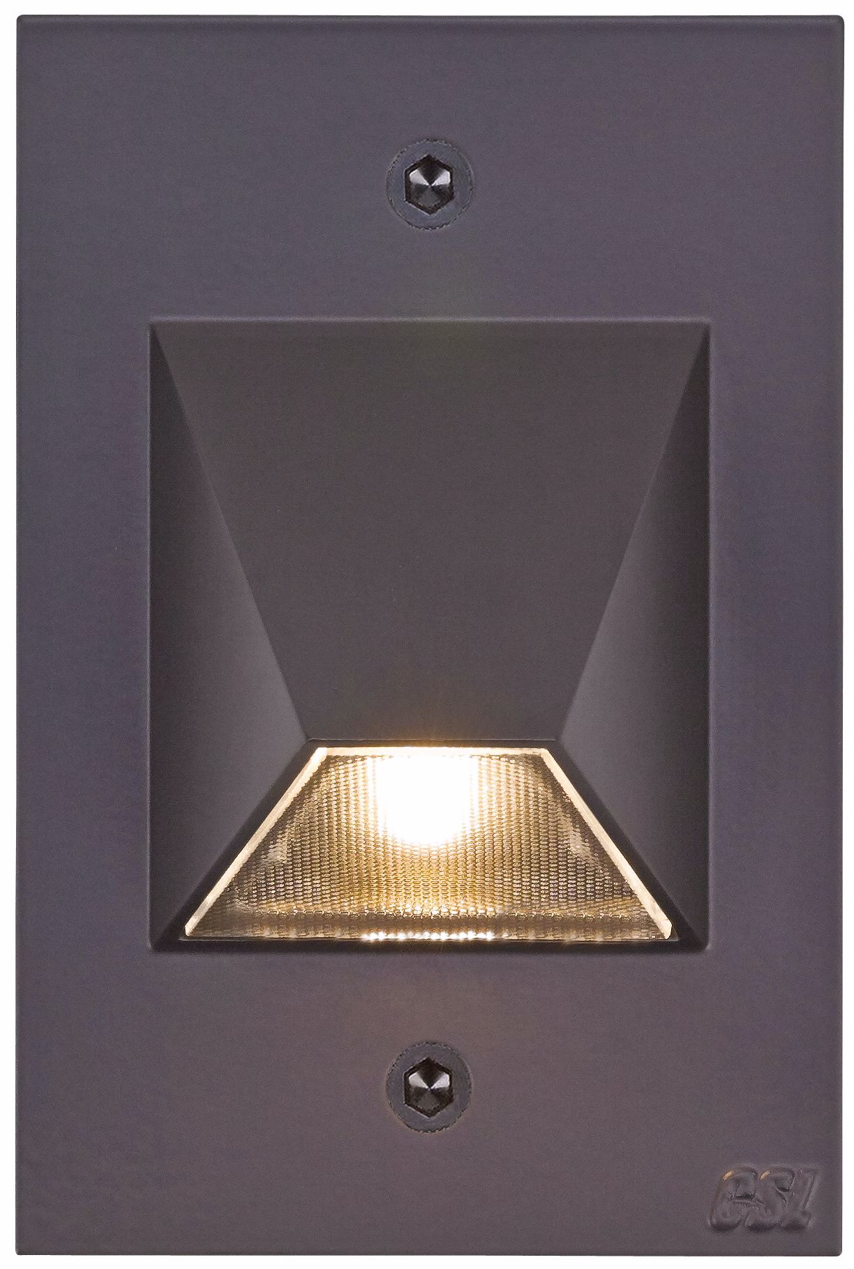 Bronze Trapezoid 4 1/2" High LED Outdoor Step Light