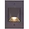 Bronze Trapezoid 4 1/2" High LED Outdoor Step Light