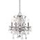 Grace 17" Wide Chrome and Crystal 4-Light Chandelier